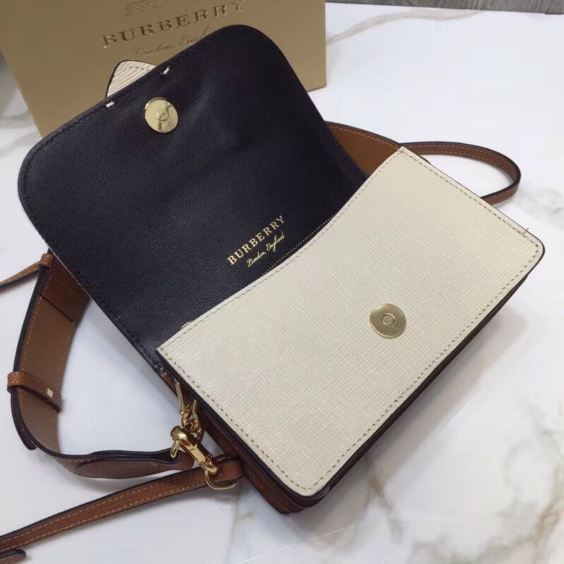 Burberry The Small Buckle Bag In House Check Beige For Women, Women’s Bags 7.5in/19cm