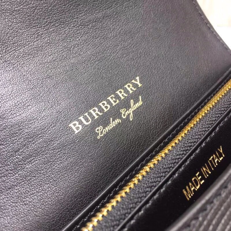 Burberry The Small Buckle Bag In House Check Black For Women, Women’s Bags 7.5in/19cm