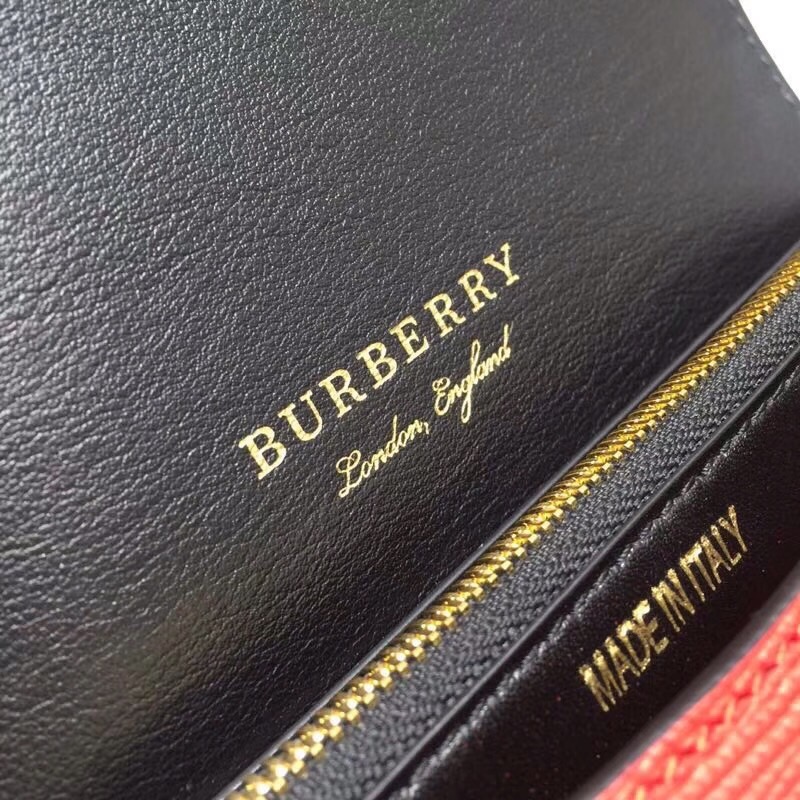 Burberry The Small Buckle Bag In House Check Red For Women, Women’s Bags 7.5in/19cm
