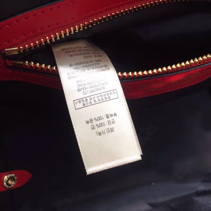 Burberry The Small Canter Horseferry Check Tote Red For Women, Women’s Bags 11.6in/29.5cm