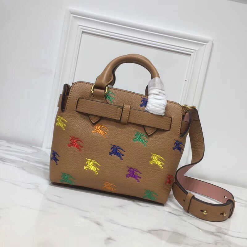 Burberry The Small Equestrian Knight Top Handle Belt Bag Brown For Women, Women’s Bags 14in/36cm