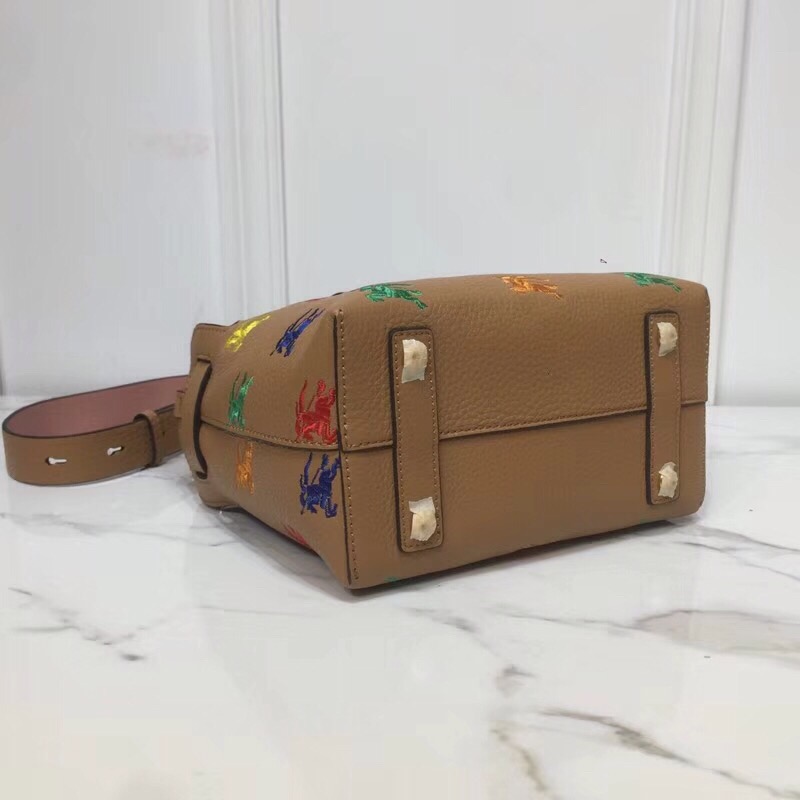 Burberry The Small Equestrian Knight Top Handle Belt Bag Brown For Women, Women’s Bags 14in/36cm