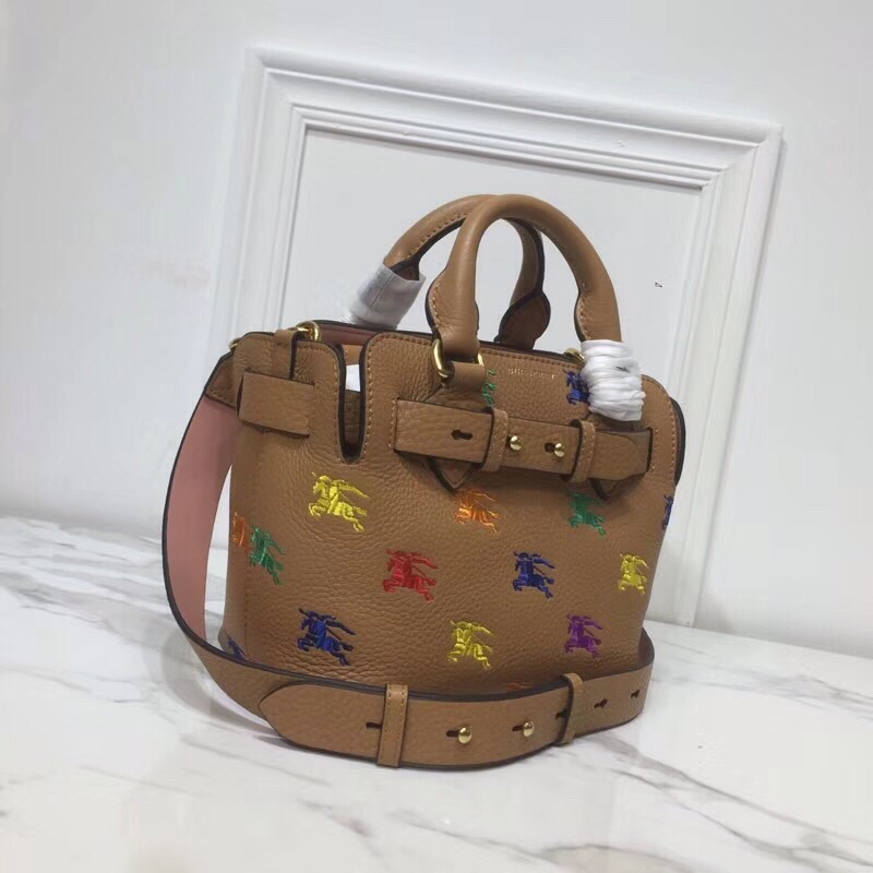 Burberry The Small Equestrian Knight Top Handle Belt Bag Brown For Women, Women’s Bags 14in/36cm