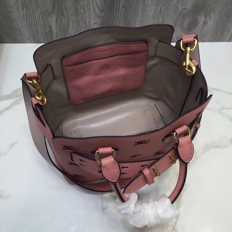 Burberry The Small Equestrian Knight Top Handle Belt Bag Pink For Women, Women’s Bags 14in/36cm