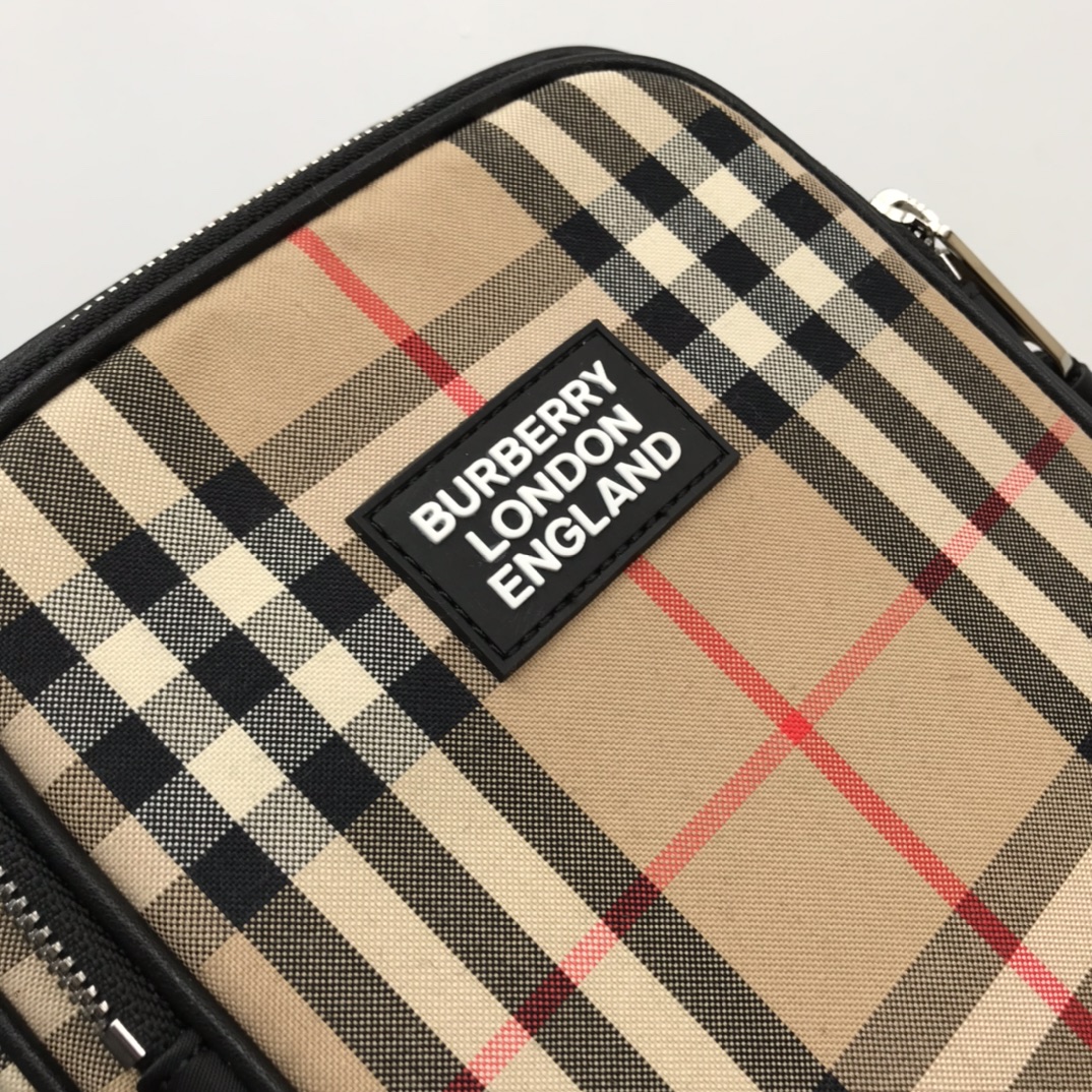 Burberry Vintage Check And Crossbody Bag For Men, Men’s Bags 8.7in/22cm