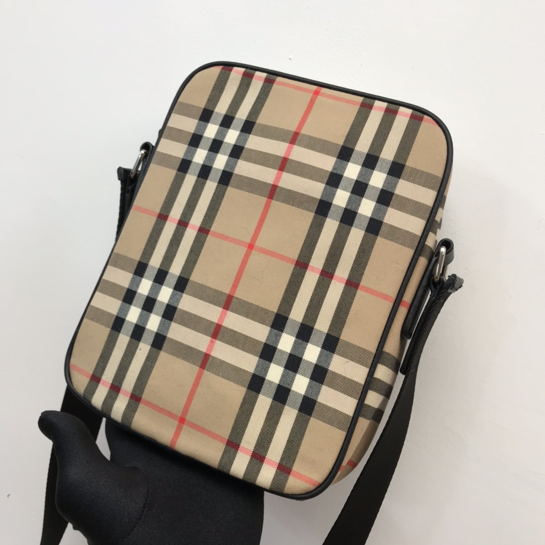 Burberry Vintage Check And Crossbody Bag For Men, Men’s Bags 8.7in/22cm