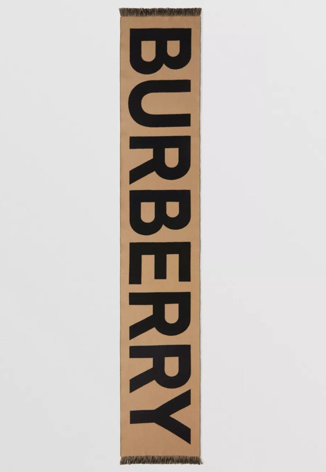Burberry Wool New Double-Sided Large Brown Scarf 188cm/74in