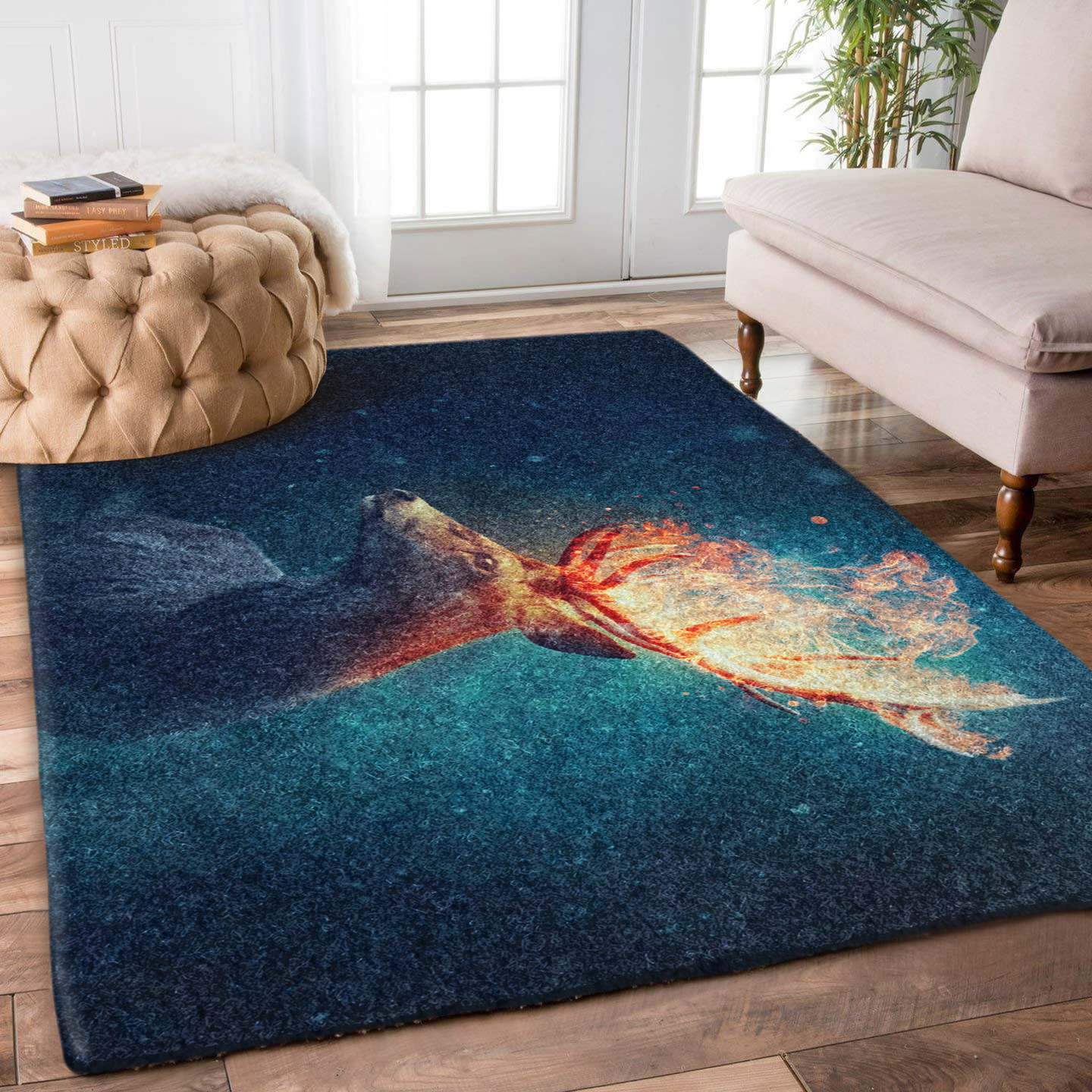 Burning Deer Limited Edition Rectangle Rug