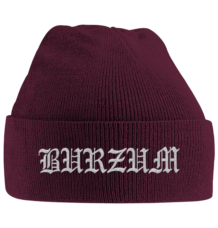 BURZUM - 'Grey Logo' Beanie Maroon