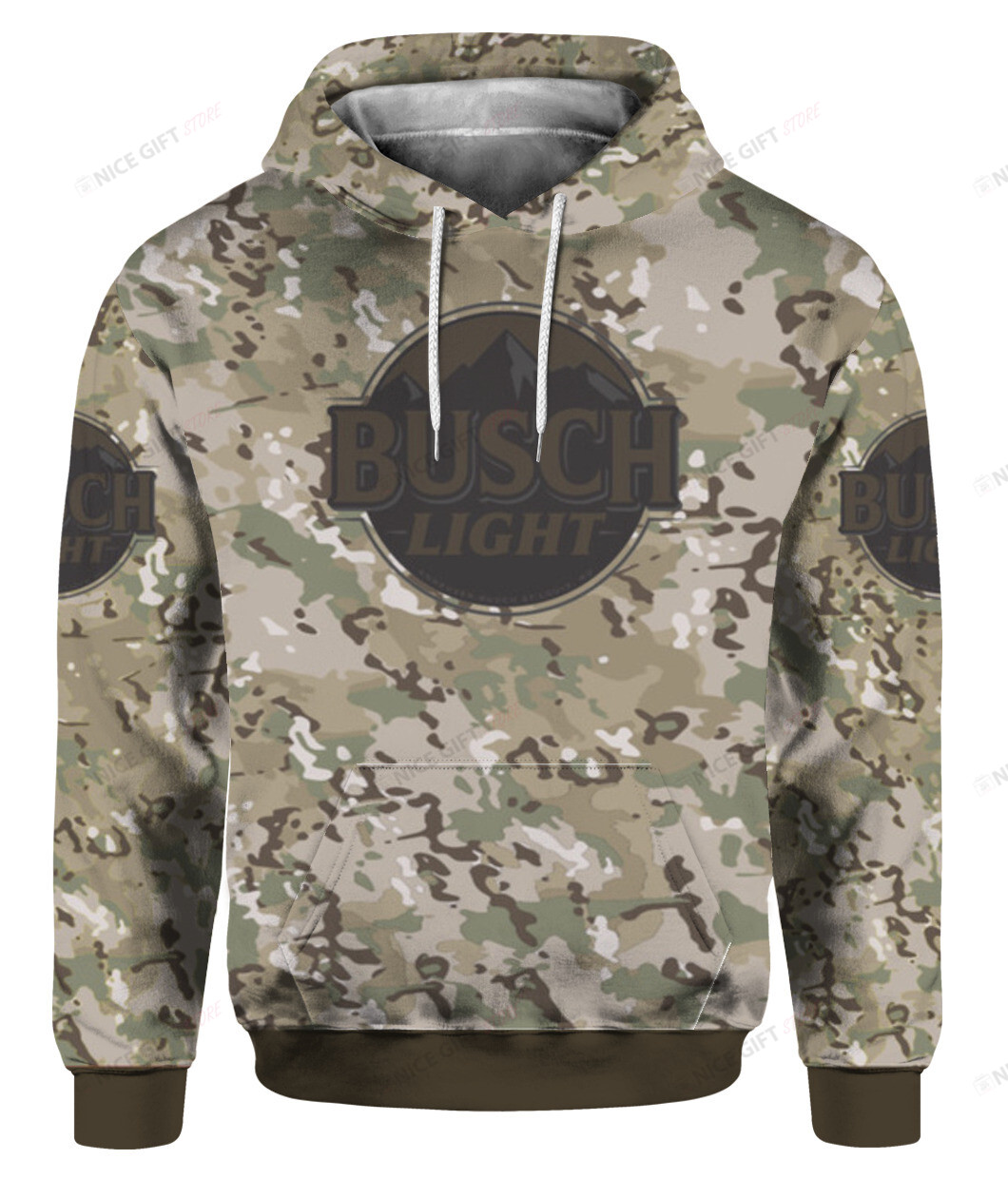 Busch Light Camouflage 3D Hoodie Gift For Fans