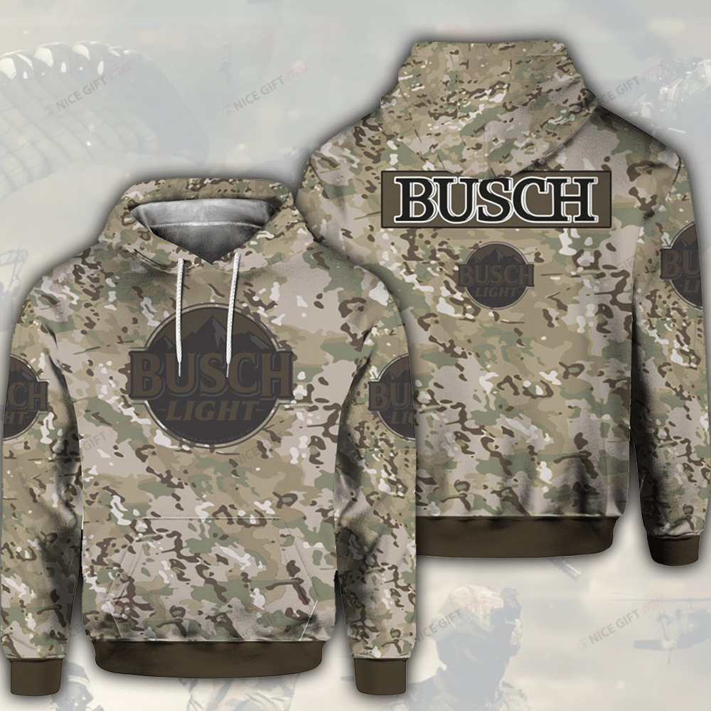 Busch Light Camouflage 3D Hoodie Gift For Fans