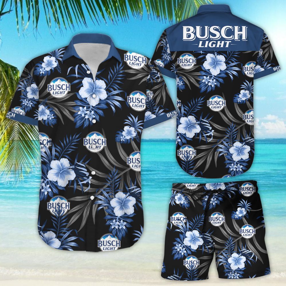 Busch Light Style Hawaiian Shirt