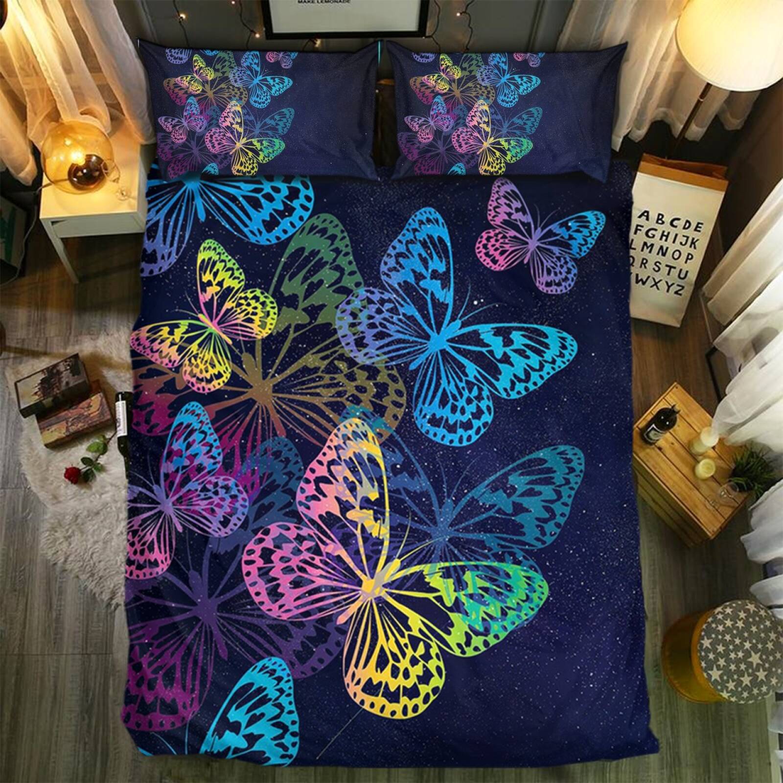 Butterfly Collection 3D Customized Duvet Cover Bedding Set