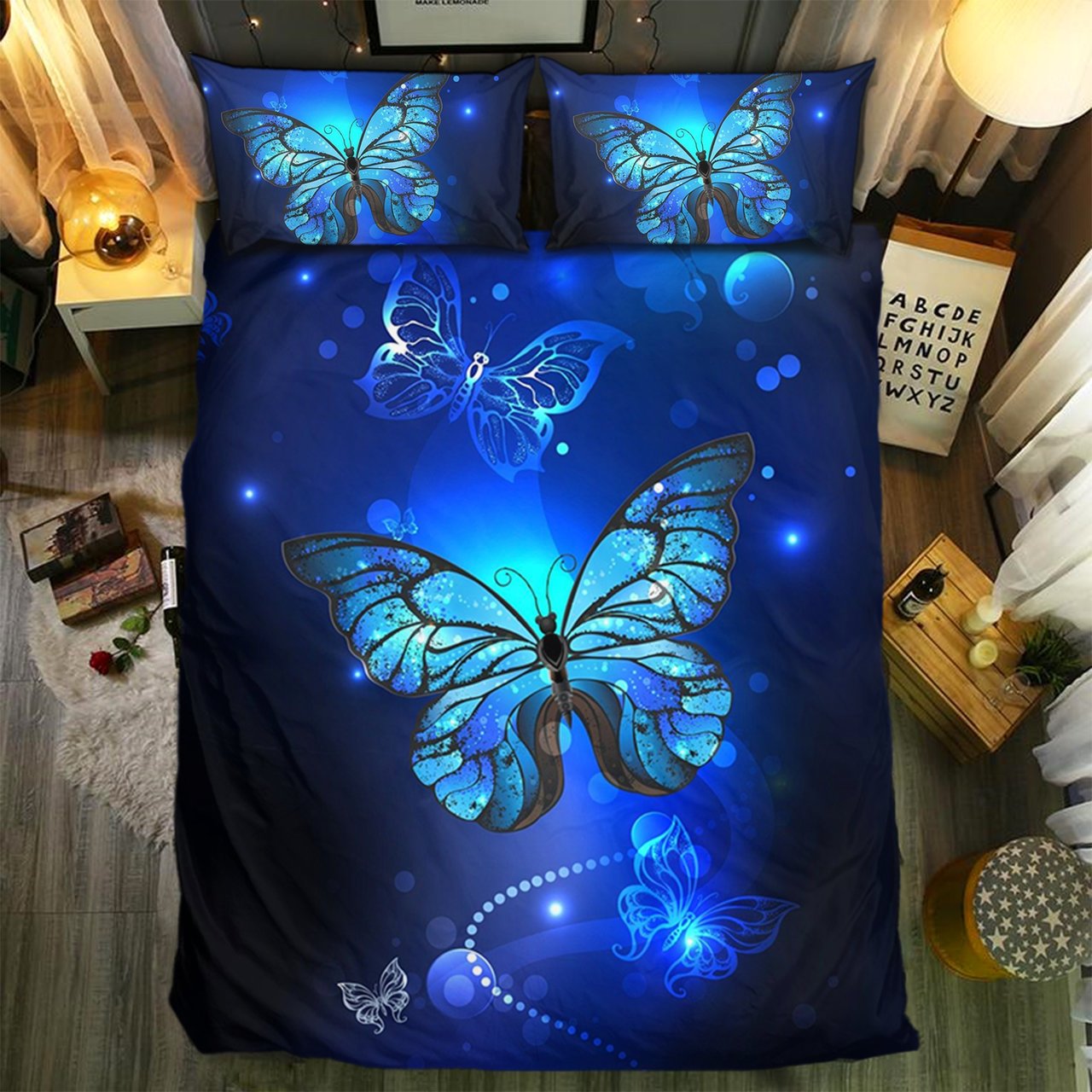 Butterfly Collection 3D Customized Duvet Cover Bedding Set