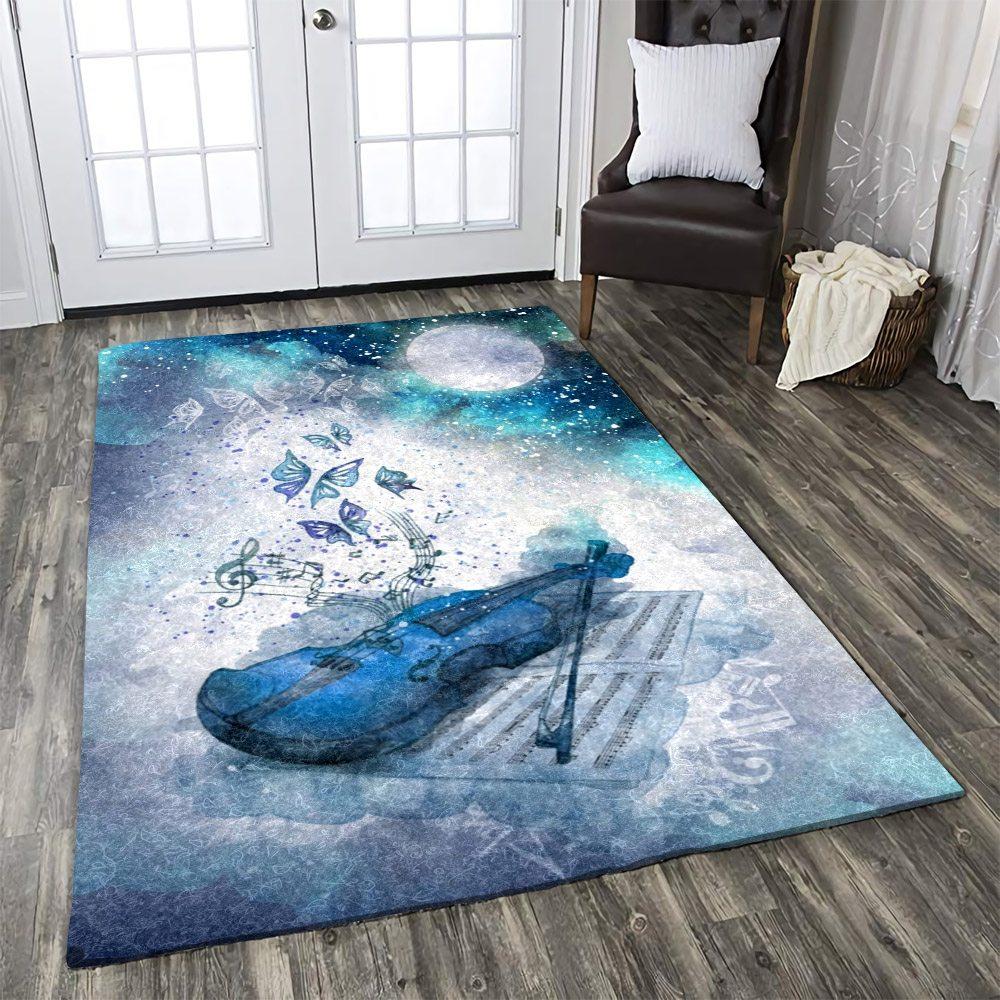 Butterfly Violin Limited Edition Rectangle Rug