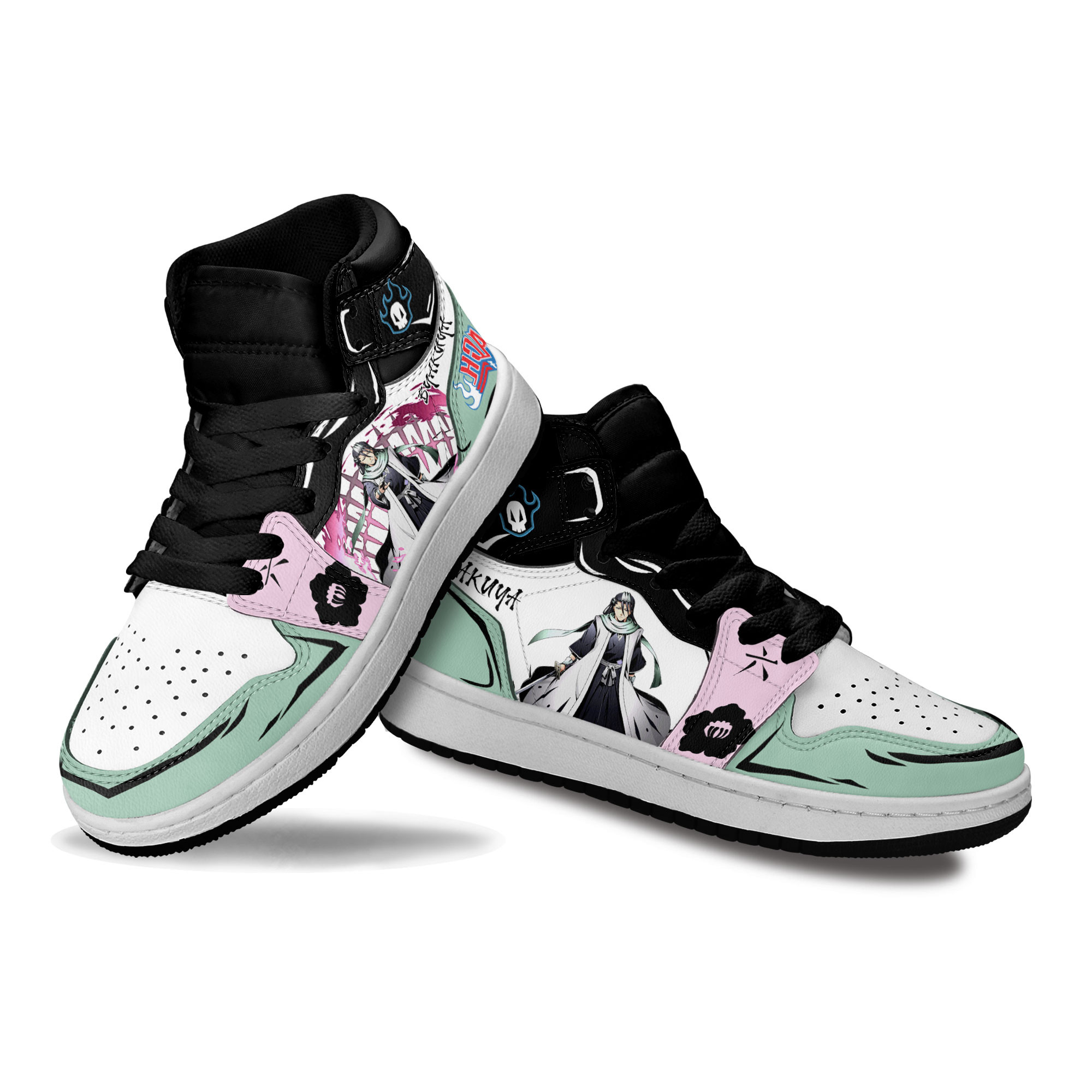 Byakuya Kuchiki Kids Sneakers Custom Anime Bleach Shoes For Kids
