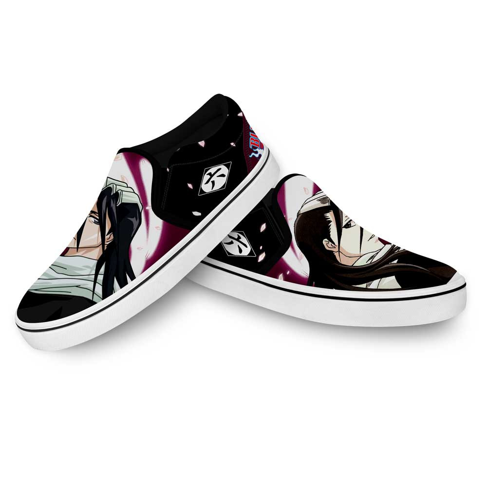 Byakuya Kuchiki Slip-On Shoes Canvas Custom Anime Bleach Shoes