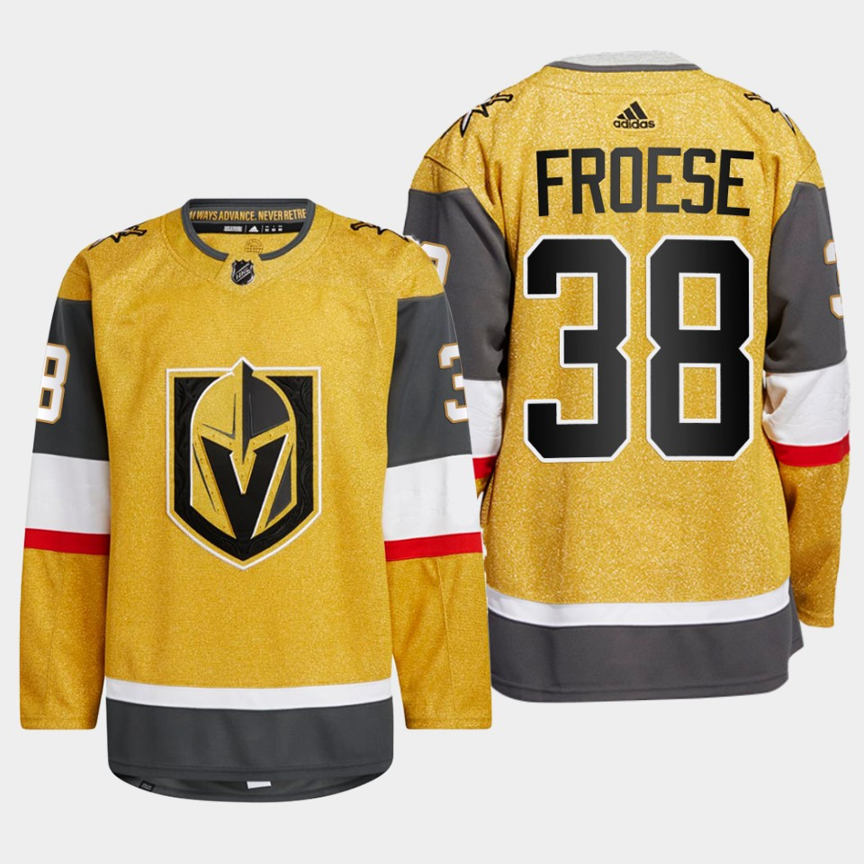 Byron Froese 38 Vegas Golden Knights Gold Stitched Jersey 2022-23 Home