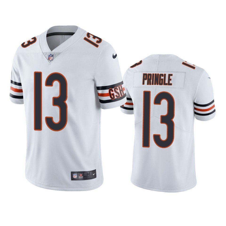 Byron Pringle 13 Chicago Bears White Vapor Limited Stitched Jersey