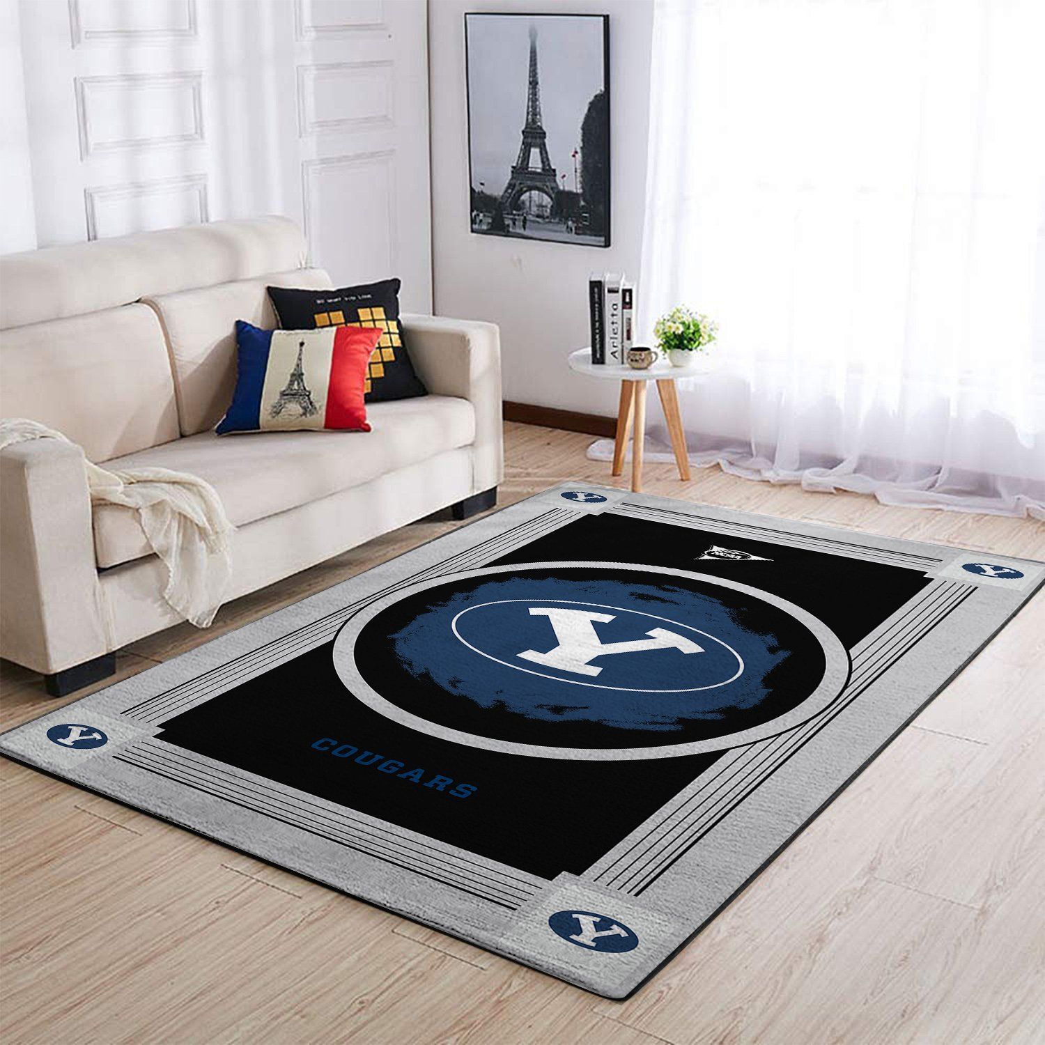 Byu Cougars Living Room Area Rectangle Rug