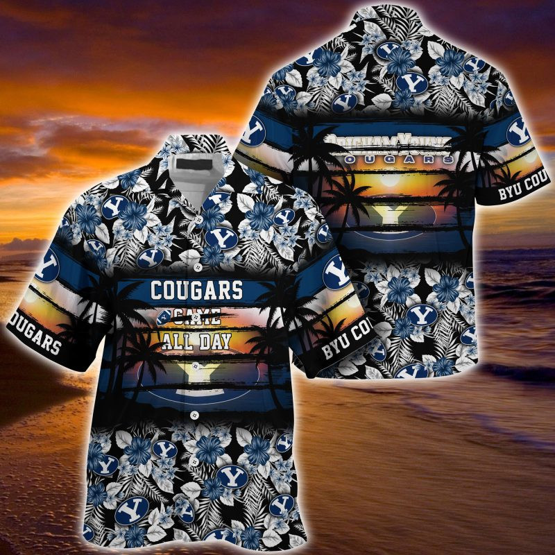 BYU Cougars NCAA Summer – Hawaii Shirt For This Season – Gift For Sport Lovers Floral Pattern