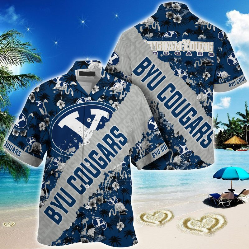 BYU Cougars NCAA Trending Summer – Hawaii Shirt For This Season – Gift For Sport Lovers With Tropical Patterns