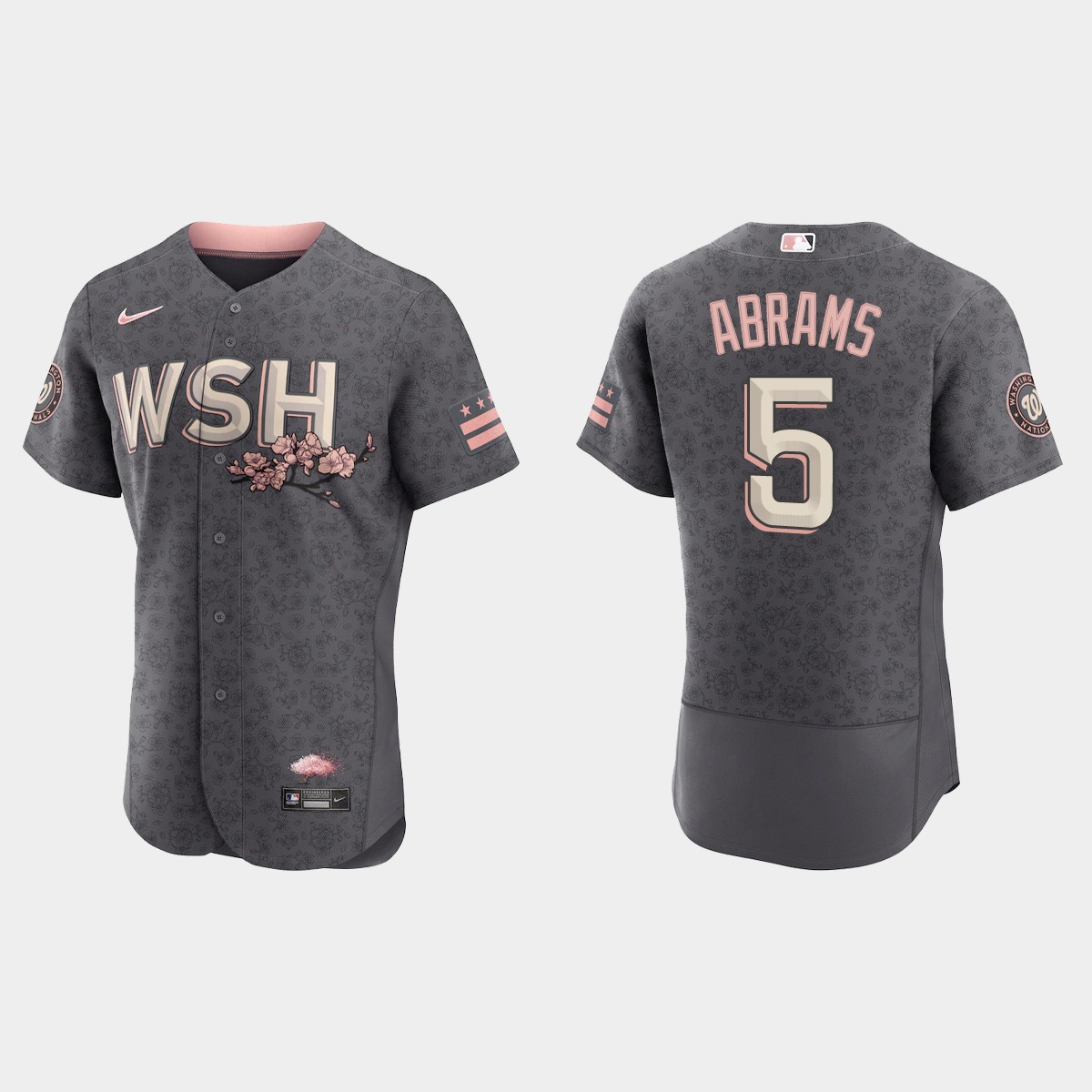 C.J. Abrams Washington Nationals 2022 City Connect Jersey – Gray