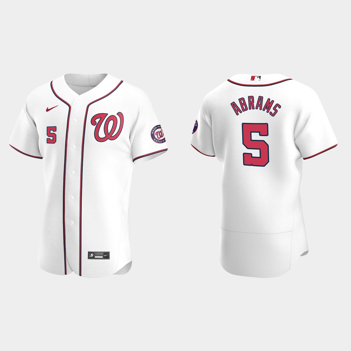 C.J. Abrams Washington Nationals Home Jersey – White