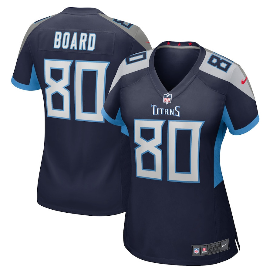 C.J. Board Tennessee Titans Women’s Home Game Player Stitched Jersey – Navy
