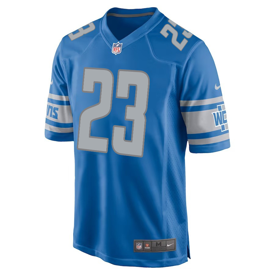 C.J. Gardner-Johnson 23 Detroit Lions Game Men Stitched Jersey – Blue