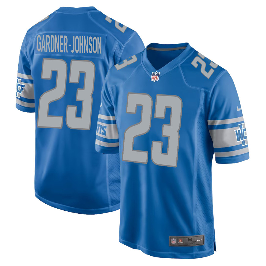 C.J. Gardner-Johnson 23 Detroit Lions Game Men Stitched Jersey – Blue