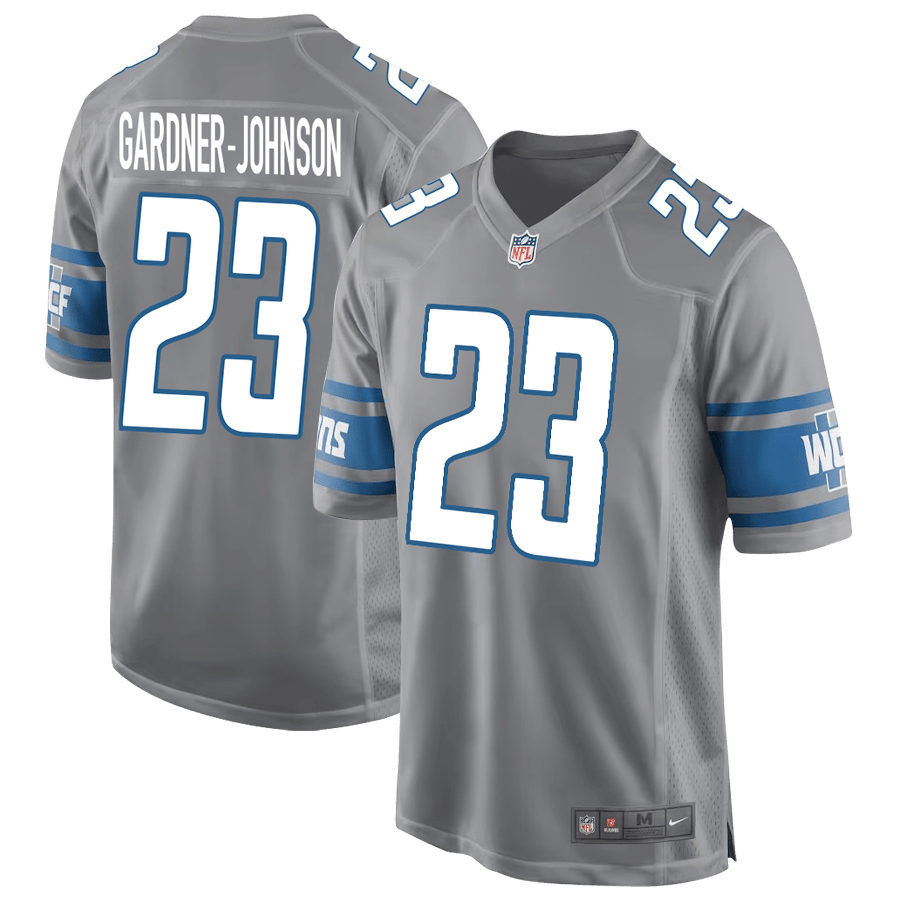 C.J. Gardner-Johnson 23 Detroit Lions Game Men Stitched Jersey – Silver