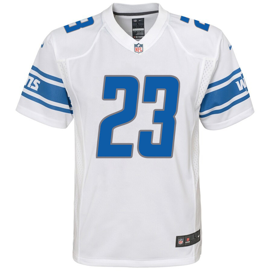 C.J. Gardner-Johnson 23 Detroit Lions Game Youth Stitched Jersey – White