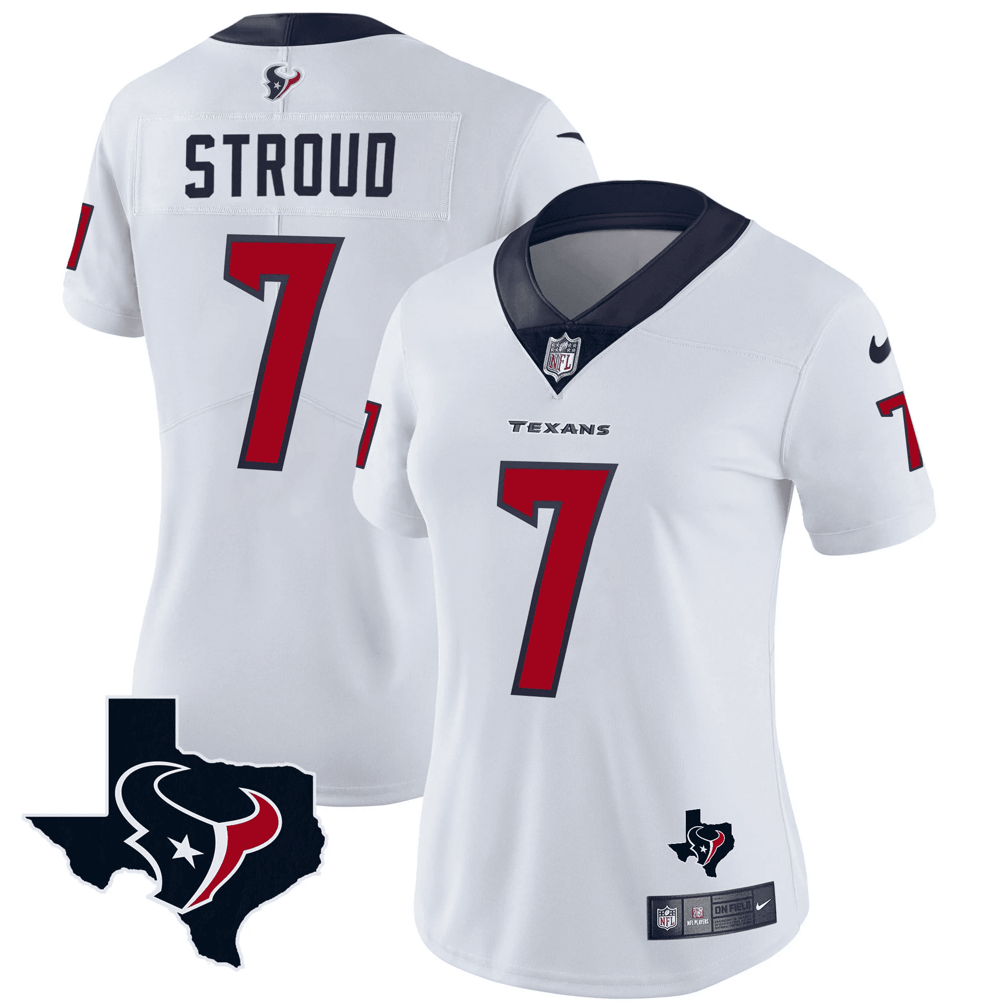 C.J. Stroud Houston Texans Vapor Limited White Jersey - All Stitched 