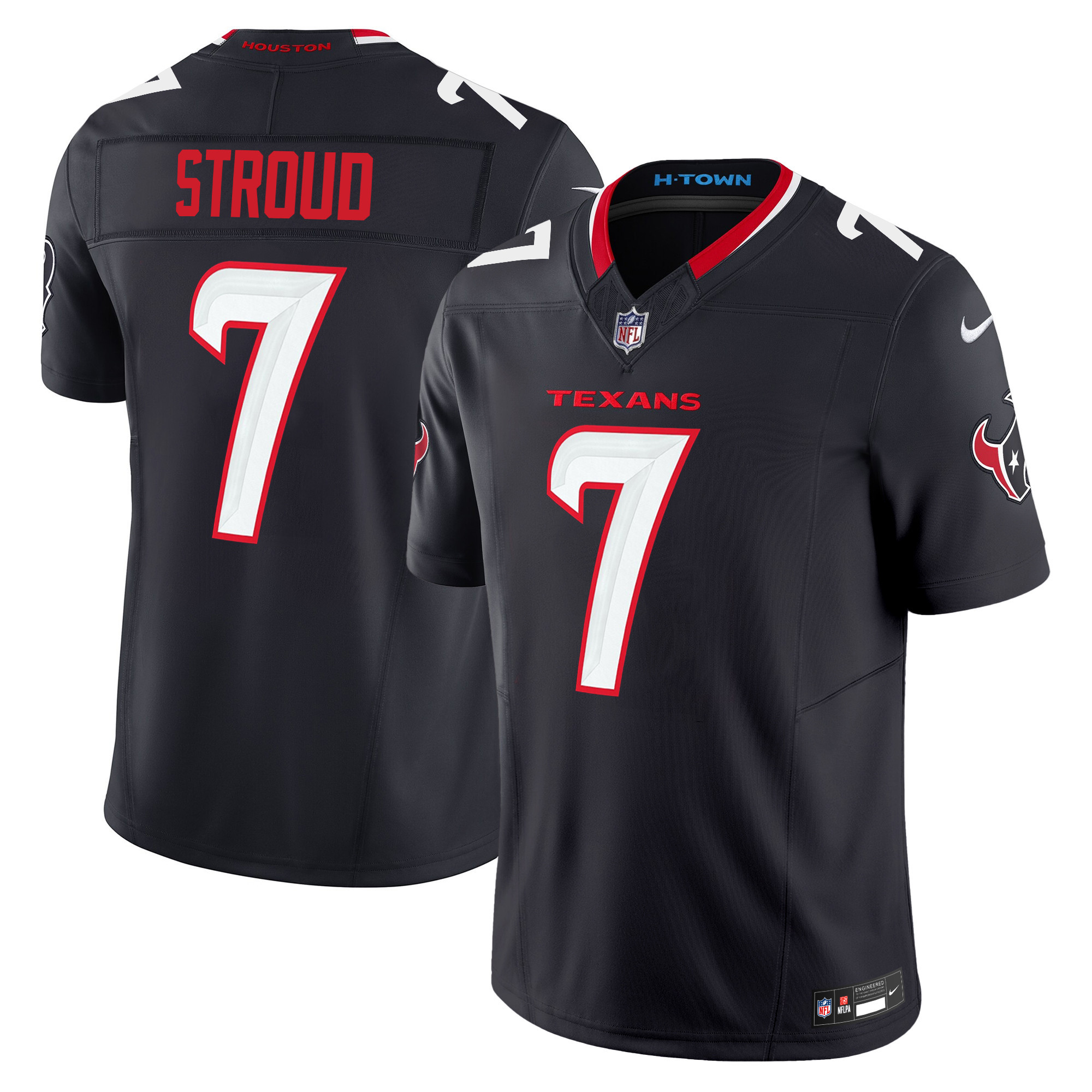 C.J. Stroud Men's Houston Texans 2024 Vapor Limited Navy Jersey - All Stitched 