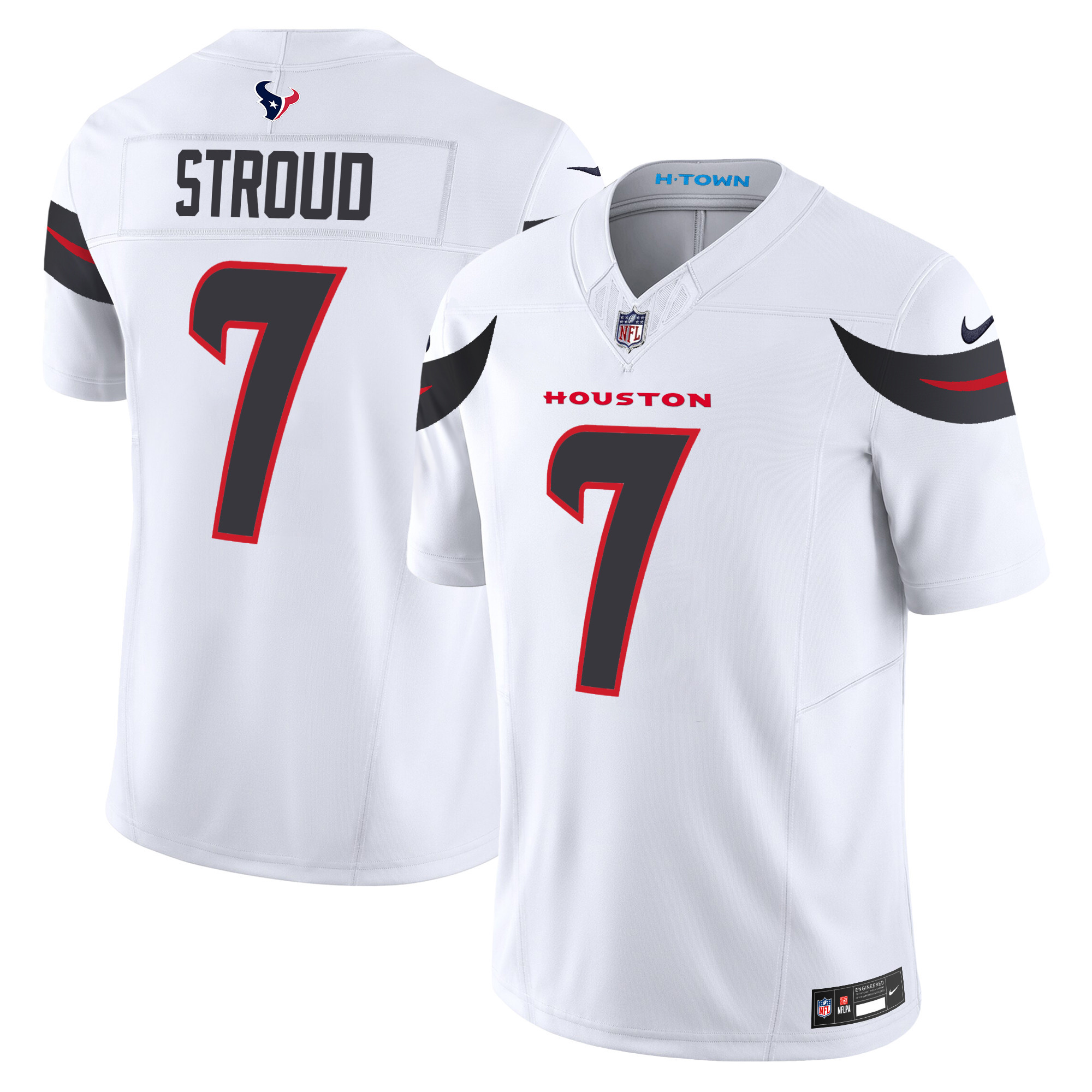 C.J. Stroud Men's Houston Texans 2024 Vapor Limited White Jersey - All Stitched 