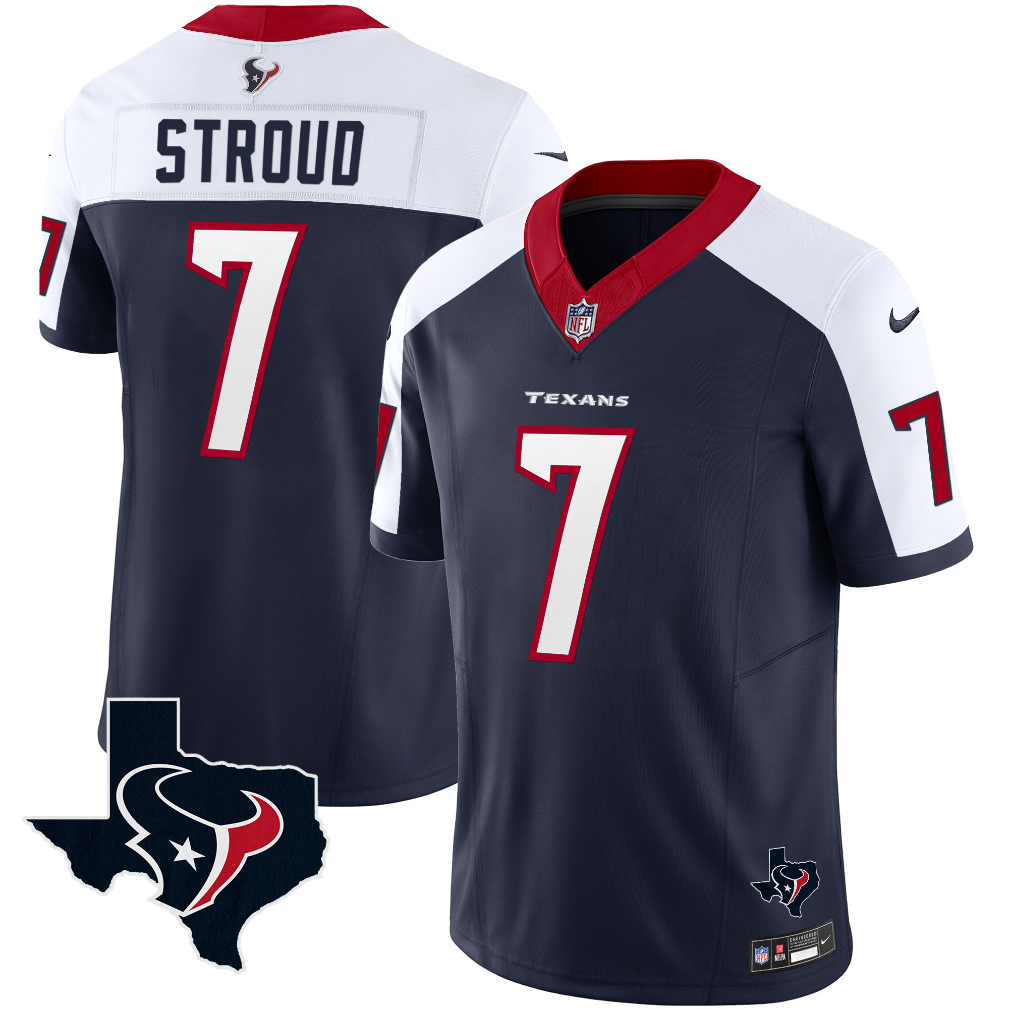 C.J. Stroud Men's Houston Texans Vapor Limited Alternate Jersey - All Stitched 