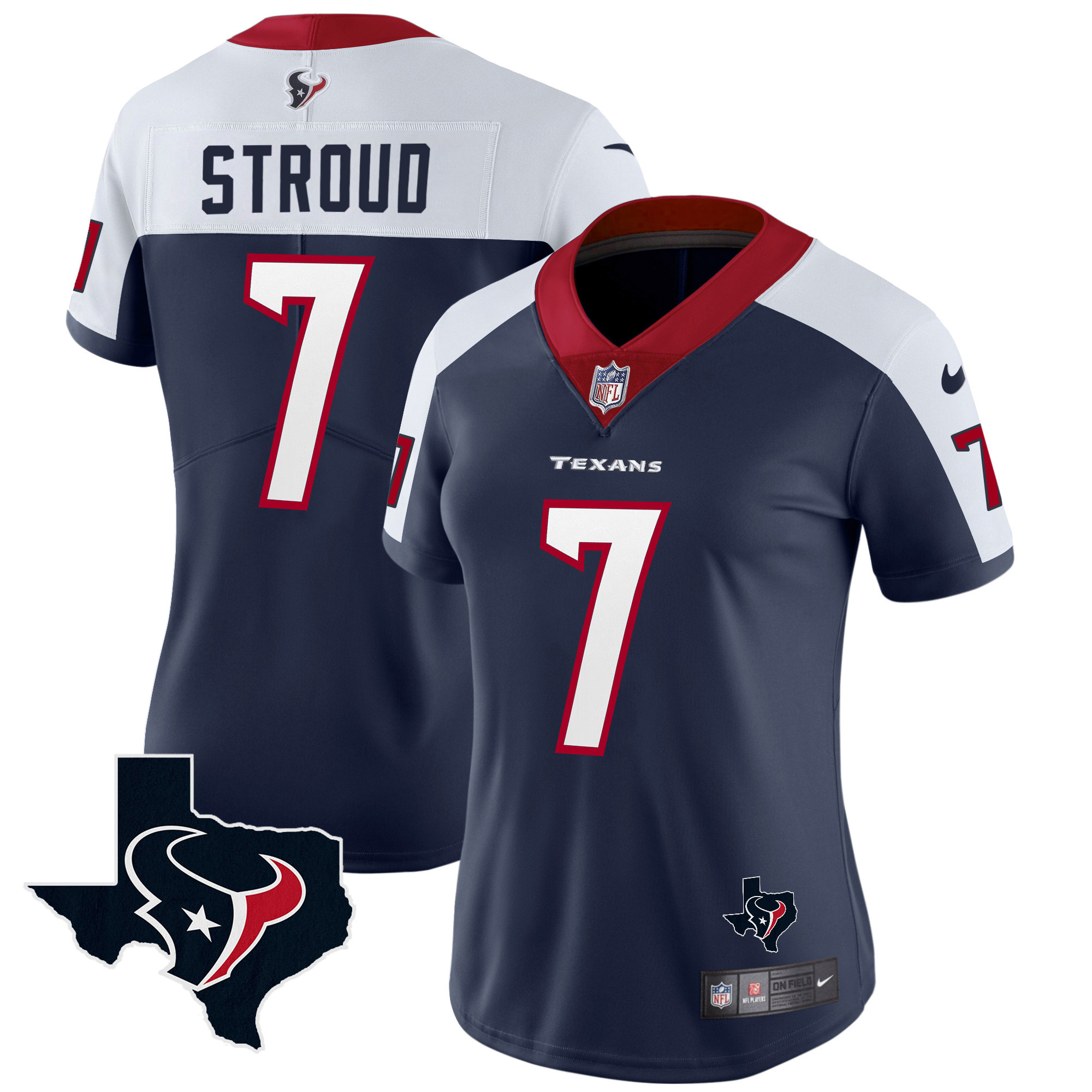 C.J. Stroud Women's Houston Texans Vapor Limited Alternate Jersey - All Stitched 