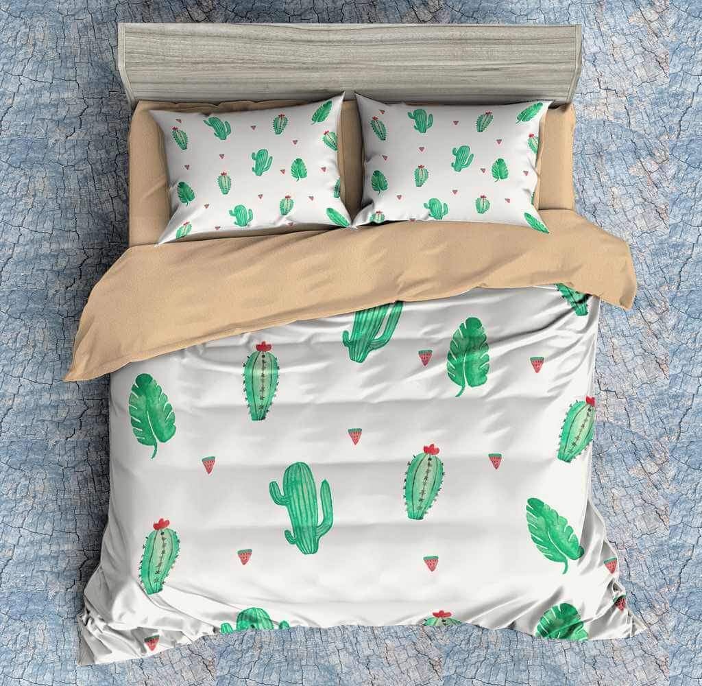Cactus 3D Customized Duvet Cover Bedding Set