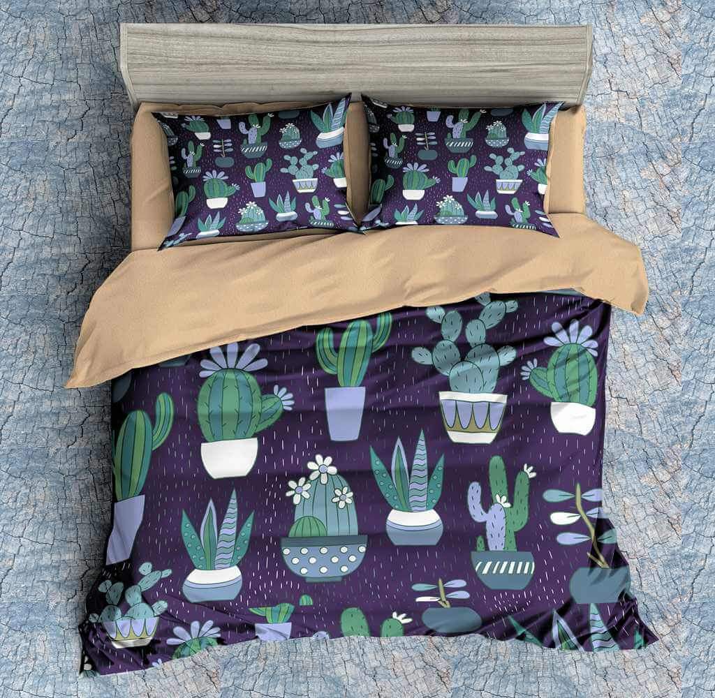 Cactus 3D Customized Duvet Cover Bedding Set