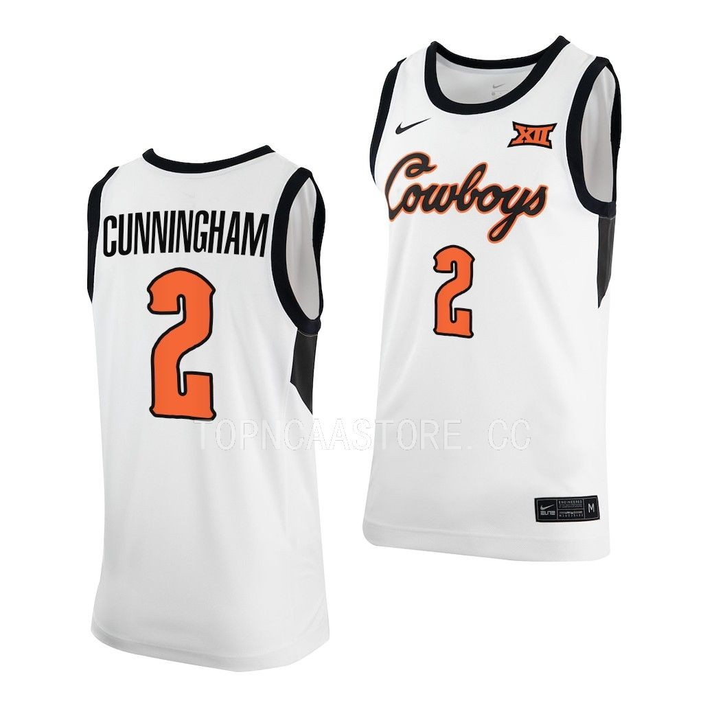 Cade Cunningham #2 Oklahoma State Cowboys Classic Jersey White
