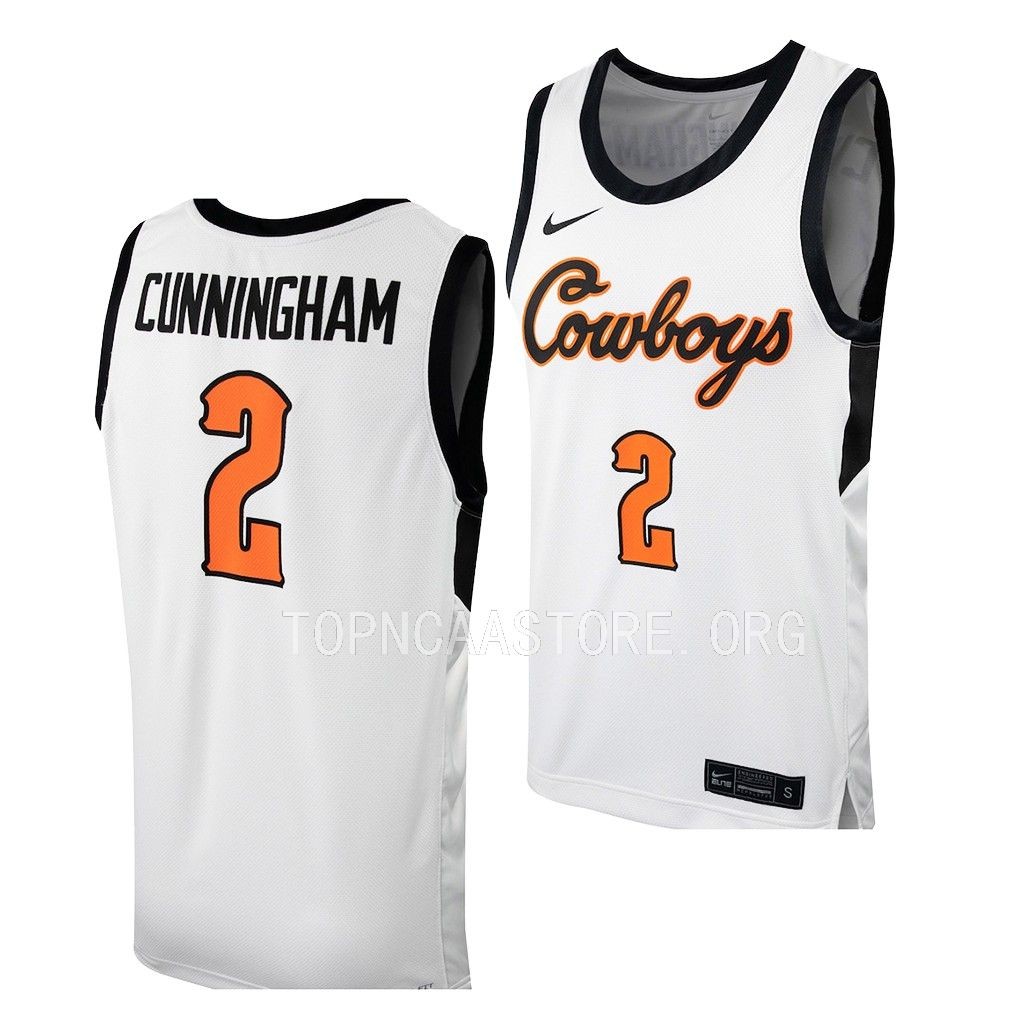 Cade Cunningham Oklahoma State Cowboys #2 White Jersey