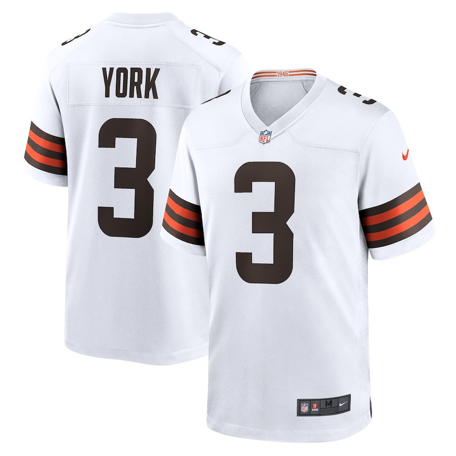 Cade York Cleveland Browns Stitched Jersey – White