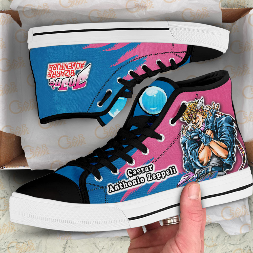 Caesar Anthonio Zeppeli High Top Shoes JoJo’s Bizarre Adventure Anime Sneakers