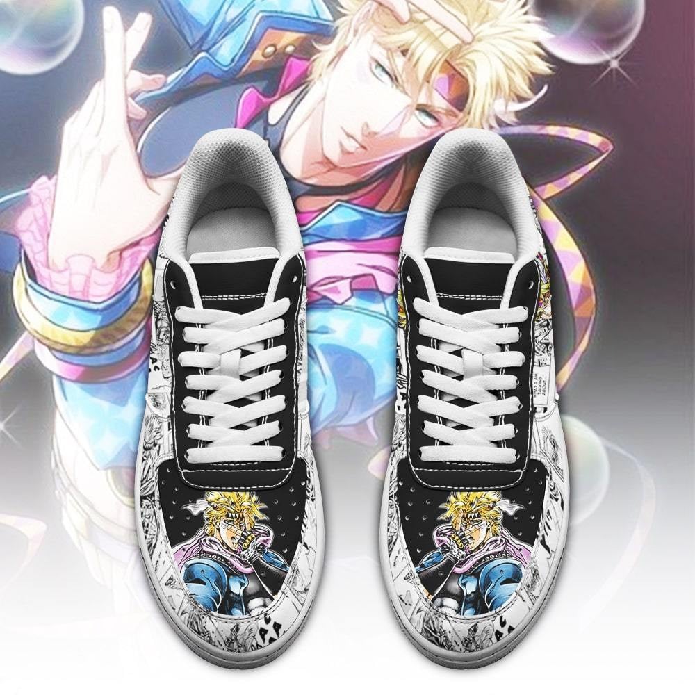 Caesar Zeppeli Sneakers Manga Style JoJo’s Anime Shoes Fan Gift