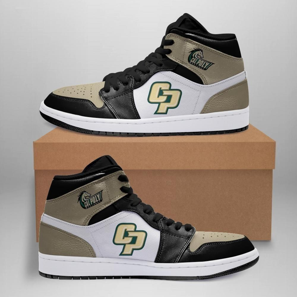 Cal Poly Mustangs NCAA Team Sneakers Gift For Fans High Top Air Jordan Sneaker, Air Jordan Hightop
