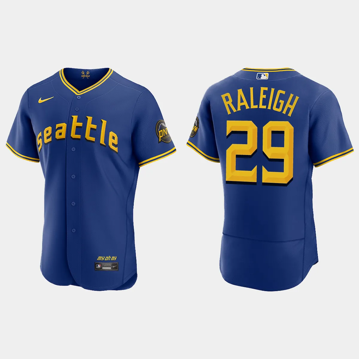 Cal Raleigh Seattle Mariners 2023 City Connect Jersey – Royal