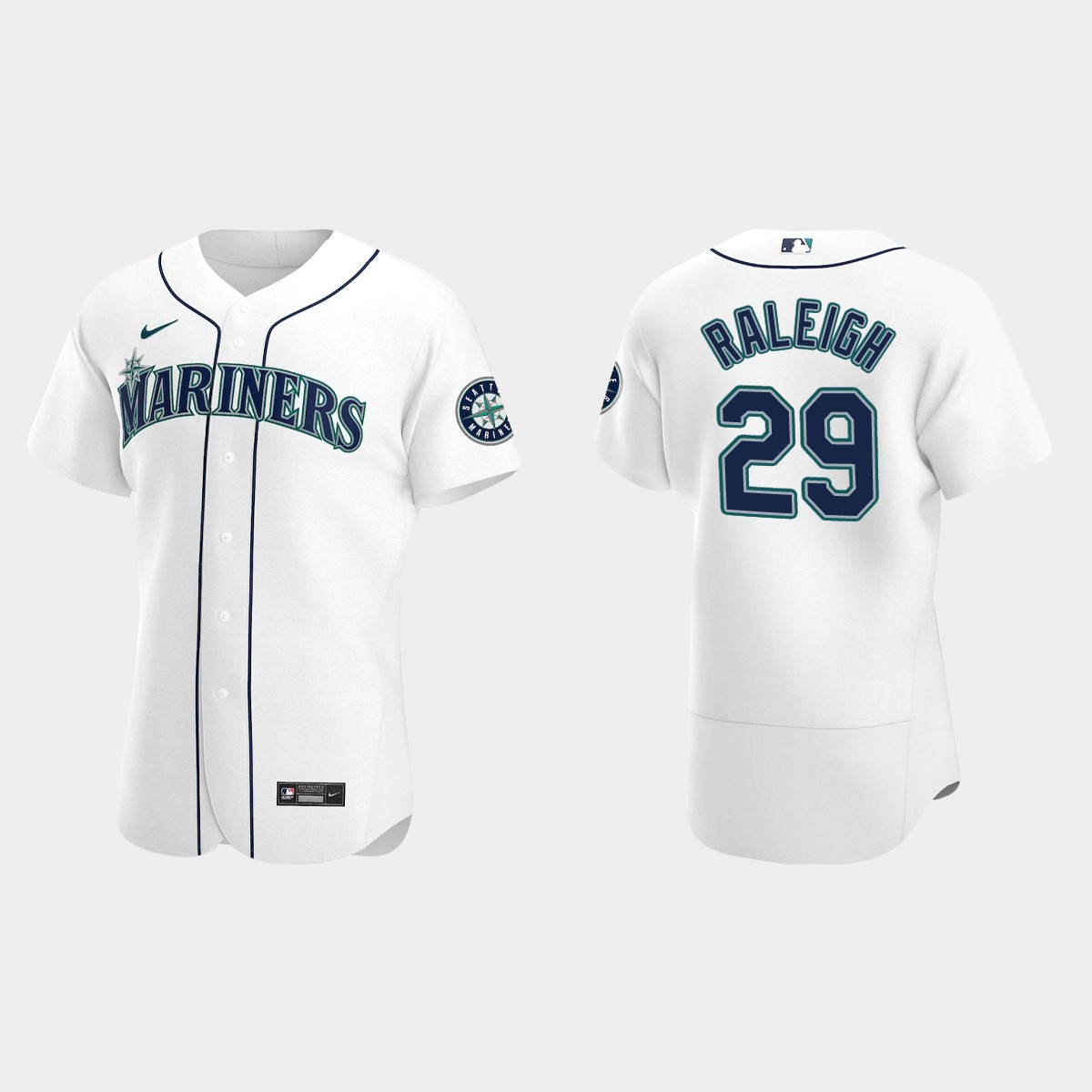 Cal Raleigh Seattle Mariners Home Jersey – White