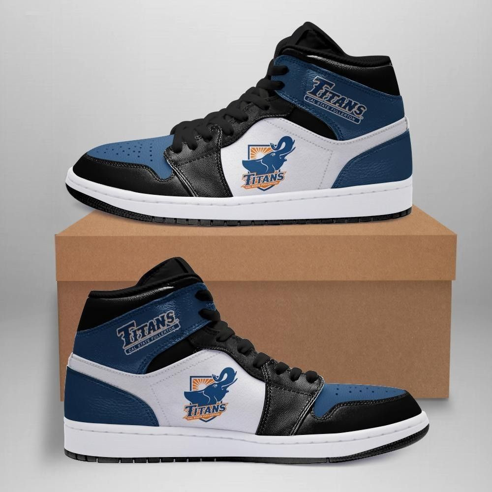 Cal State Fullerton Titans NCAA Team Sneakers Gift For Fans High Top Air Jordan Sneaker, Air Jordan Hightop