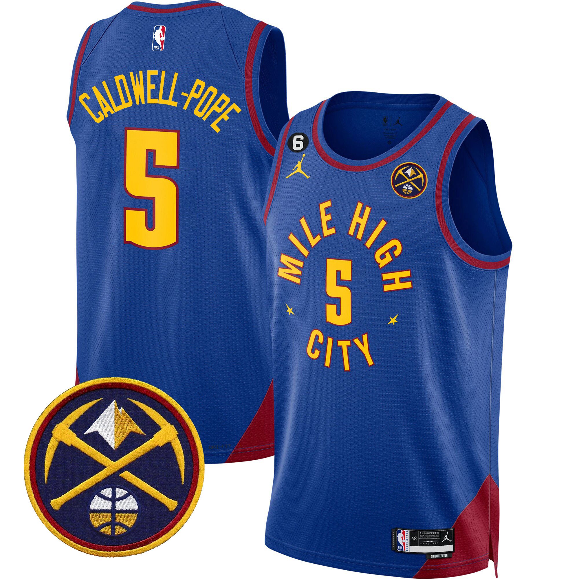 Caldwell-Pope Men's Denver Nuggets Swingman Statement Jersey - All Stitched